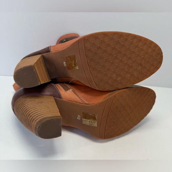 Spring step L’Artiste Lovech Two-Tone Leather Heeled Boots women’s size 9 - Picture 12 of 14